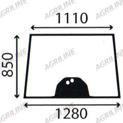 Cab Glass-Front Window - Green Tint suitable for Massey Ferguson - 4273022m1