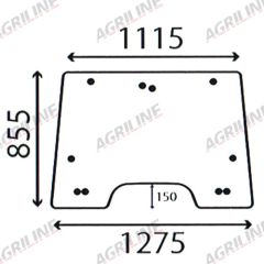 Cab Glass- Opening Front Window - Green Tint suitable for Massey Ferguson - 4272738m1