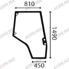 Cab Glass-Curved RH Door - Green Tint suitable for Massey Ferguson - 4272775m1