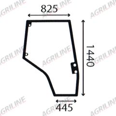 Cab Glass-Curved RH Door - Green Tint suitable for Massey Ferguson - 4272771M1