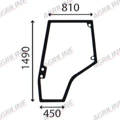 Cab Glass-Curved LH Door - Green Tint suitable for Massey Ferguson - 4272774m1