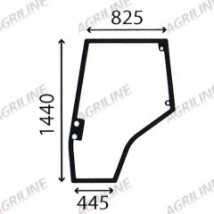 Cab Glass- Curved LH Door - Green Tint suitable for Massey Ferguson - 4272770m1