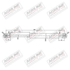 Gas Stay- Rear Window suitable for Ford &amp; Fordson -  83932024  E2NN9444000AA  E2NN94444000AA