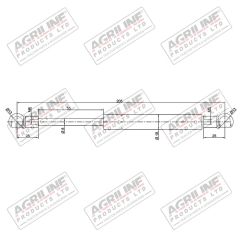 Gas Stay Door - 83952266 suitable for Ford &amp; Fordson -  83952266  E4NN94201N18AA