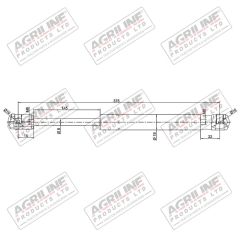 Gas Stay- Rear Window suitable for Ford &amp; Fordson -  83952213  E4NN9444000AA