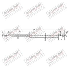 Gas Stay Door - 81867743 suitable for New Holland -  