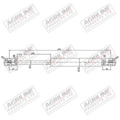 Gas Stay- Rear Window suitable for Case International -  1971235C1  1971235C2  3218952R1