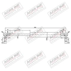 Gas Stay- Door (Case) &amp; Rear Window (John Deere) suitable for John Deere -  AL114803  AL81578