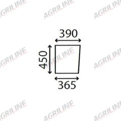 Cab Glass- Lower Front - Clear suitable for Zetor -  69117948