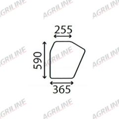 Cab Glass-Lower Door - Clear suitable for Zetor -  69117913
