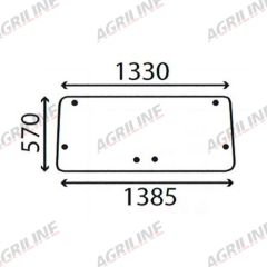 Cab Glass - Rear Window - 70117969 suitable for Zetor -  70117969