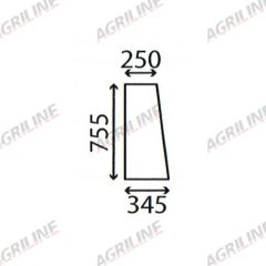 Cab Glass - Side Rear Window - 59117910 suitable for Zetor -  59117910