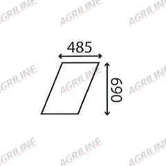 Cab Glass- Top Door - Clear suitable for Zetor -  67827917