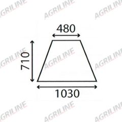 Cab Glass- Side Window - Clear suitable for Zetor -  67827963