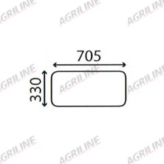 Cab Glass- Lower Rear - 67827934 suitable for Zetor -  67827934