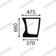 Cab Glass- LH Lower Front suitable for Deutz -  4429882