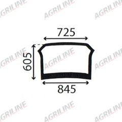 Cab Glass- Lower Rear-Green Tint suitable for Deutz -  04414216