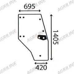 Cab Glass- RH Door- Clear suitable for Deutz -  4352849