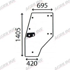 Cab Glass- LH Door- Clear suitable for Deutz - 4352848