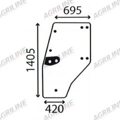 Cab Glass- LH Door- Green Tint suitable for Deutz - 4352850