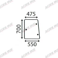 Cab Glass-Side Window- Green Tint suitable for Deutz - 4350516