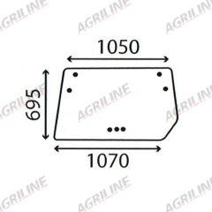 Cab Glass - Rear Window - 4352384 suitable for Deutz - 4352384