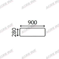 Cab Glass - Lower Rear - 4358914 suitable for Deutz - 4358914