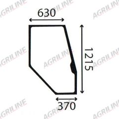 Cab Glass- Curved RH Door- Green Tint suitable for Deutz -  4386536