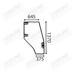 Cab Glass- Curved RH Door- Green Tint suitable for Deutz -  