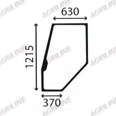 Cab Glass- Curved LH Door- Green Tint suitable for Deutz -  4386535