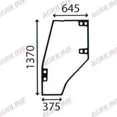 Cab Glass-Curved LH Door- Clear suitable for Deutz -  4402777