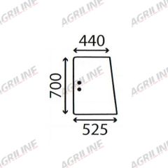 Cab Glass- Side Window- Clear suitable for Deutz -  4383617