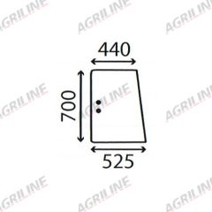 Cab Glass- Side Window- Green Tint suitable for Deutz -  4383618