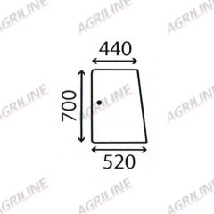 Cab Glass- Side Window- Clear suitable for Deutz -  4390722