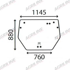 Cab Glass-Rear Window- Clear suitable for Deutz -  000976990/30