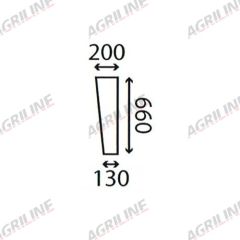Cab Glass- Lower Front- Clear suitable for Deutz - 092342110/30