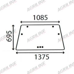 Cab Glass- Front Window- Green Tint suitable for Deutz -  4363391
