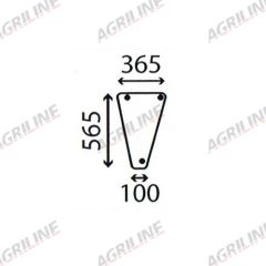 Cab Glass-Lower Front- Clear suitable for Deutz -  4332556