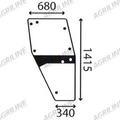 Cab Glass- RH Door- Green Tint suitable for Deutz -  4347343