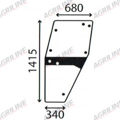 Cab Glass- LH Door- Clear suitable for Deutz -  4347340