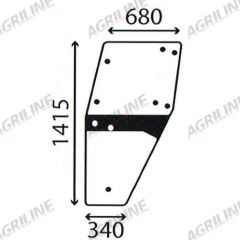 Cab Glass- LH Door- Clear suitable for Deutz -  4358527