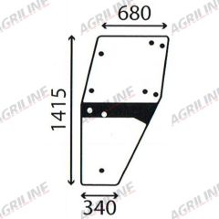 Cab Glass- LH Door- Green Tint suitable for Deutz -  4358529