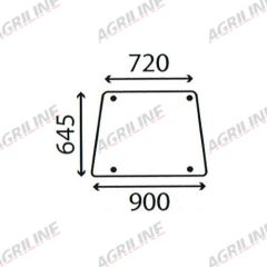 Cab Glass- Side Window- Green Tint suitable for Deutz -  4314332