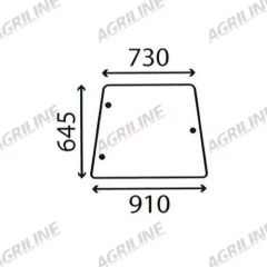 Cab Glass- Side Window- Clear suitable for Deutz -  4363398