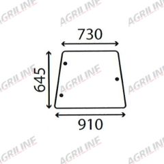 Cab Glass- Side Window- Green Tint suitable for Deutz -  4363399