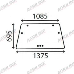 Cab Glass - Rear Window - 4346800 suitable for Deutz -  4346800