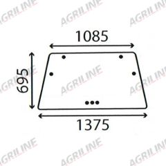 Cab Glass- Rear Window- Green Tint suitable for Deutz -  4337959