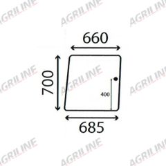 Cab Glass-RH Side Window- Clear suitable for Deutz -  4354125