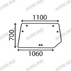 Cab Glass- Rear Window- Clear suitable for Deutz -  4358486