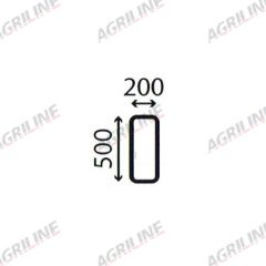 Cab Glass- Lower Front- Green Tint suitable for Deutz - 1501920